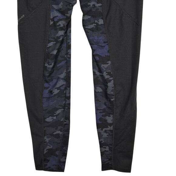 Spanx Booty Boost Leggings Womens 3X NEW Blue Geo Camo Active Compression Long - Picture 10 of 12